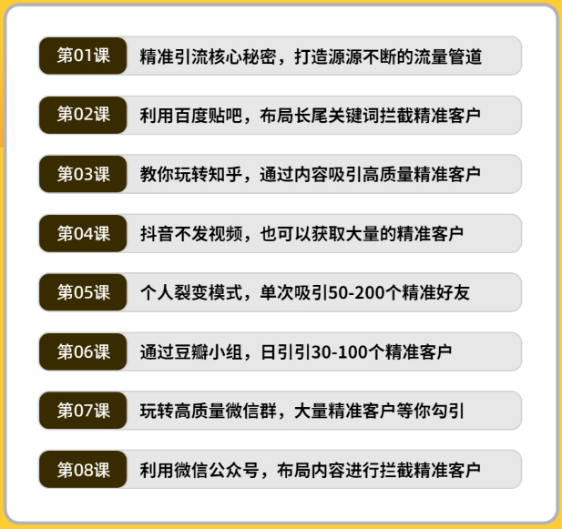 大咖不告诉你:精准引流获客的秘密原来都在这里!